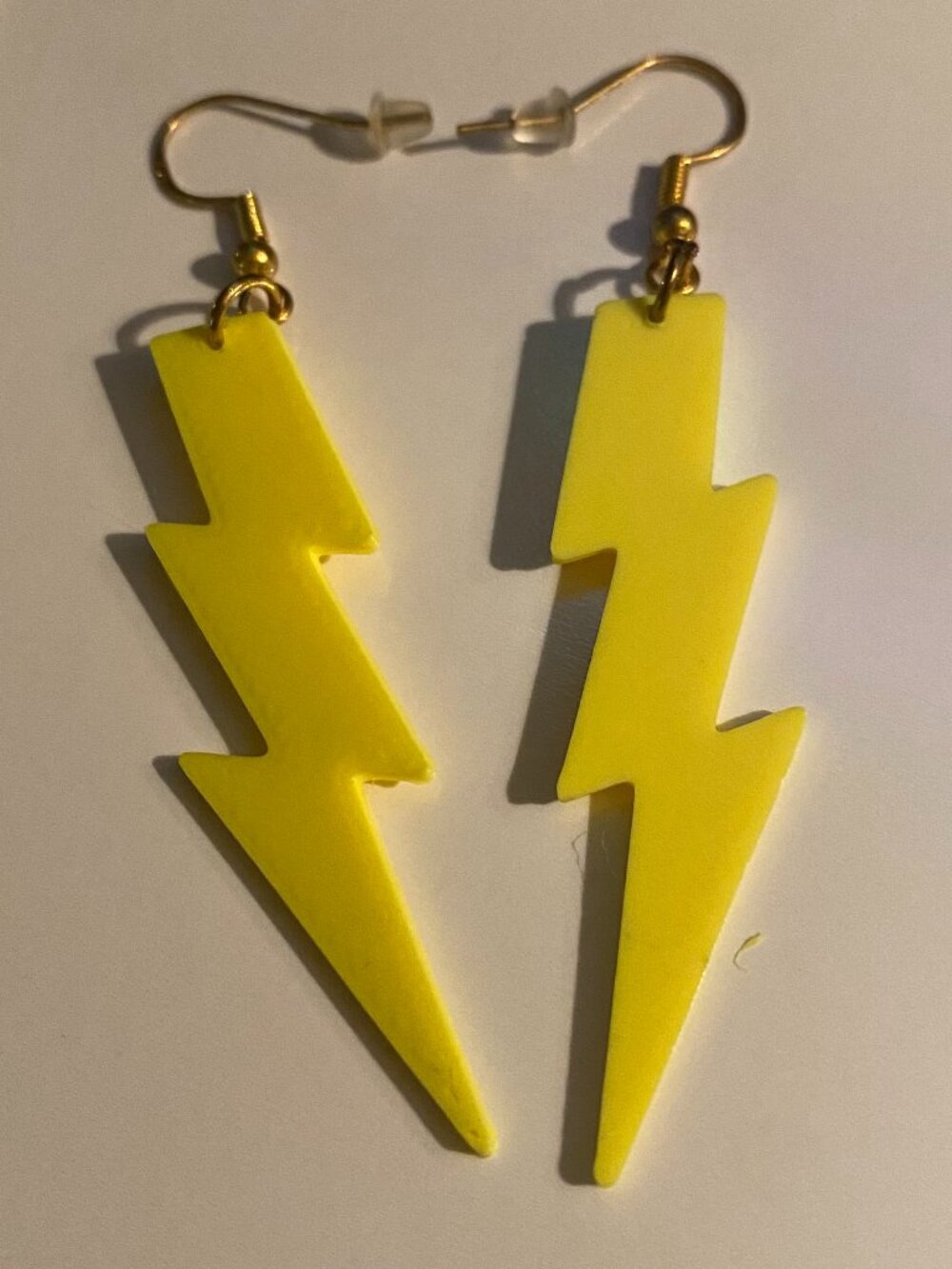Yellow Lightning Bolt Storm X-Men Earrings